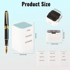 3-in-1 Faxed/Emailed/Received Office Rbber Stamps for Business, Pre Red Inked Company Message Stamp Hand for Efficient Bookkeeping, Ordering, Accounting Work Business Management - 9/10’’x 9/10’’