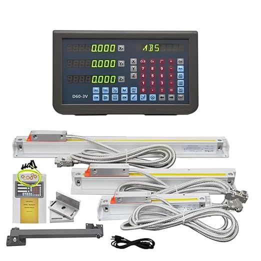 Digital Readout 3 Axis Metal DRO 6"x8"x12" Set, DRO Digital Readout LED Display Digital Readout 170mm x 220mm x 320mm Linear Sclae Milling Machines or Lathes Digital Readout Kit