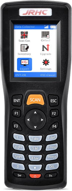 JRHC Wireless Barcode Scanner, Portable Inventory Scanner 1D 2D&PDF417 Data Collector Data Terminal Inventory Device with 2.4GHz Wireless & USB Wired Connection Bar QR Code Scanners
