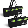 FLASLD 2-Pack Lipo Fireproof Bag Ebike Accessories Battery Charging Case Charge Explosionproof Bag Large Capacity Lipo Battery Storage Guard Safe Box (19.3 x 4.3 x 7in), Black