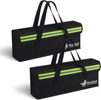 FLASLD 2-Pack Lipo Fireproof Bag Ebike Accessories Battery Charging Case Charge Explosionproof Bag Large Capacity Lipo Battery Storage Guard Safe Box (19.3 x 4.3 x 7in), Black