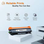 VLOVEINK Compatible TN830XL Toner Cartridge Replacement for Brother TN830XL TN830 XL 830 Toner Work with Brother Printer HL-L2460DW DCP-L2640DW HL-L2405W MFC-L2820DW HL-L2400D (2 Pack, Black)