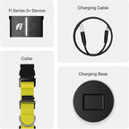 New Fi Series 3+ Smart Dog Tracker Collar [12 Month Membership Included] GPS Tracker for Dogs with Health & Behavior Monitoring, Escape Alerts, Waterproof, LED, Apple Watch Compatible -Yellow, X-Small
