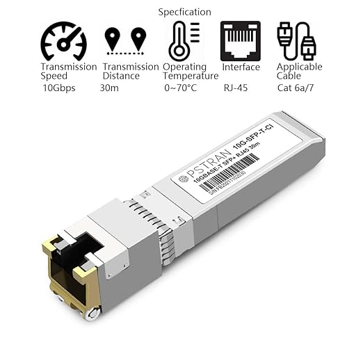 OPSTRAN 10GBASE-T SFP+ to RJ45 Copper Transceiver Module Compatible with Extreme 10338 10301-T 30m RJ45 Cat6a/7