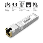OPSTRAN 10GBASE-T SFP+ to RJ45 Copper Transceiver Module Compatible with Mellanox MFM1T02A-T 10G SFP+ 30m Cat6a/7 4 Pack