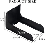 Doorbell Rain Cover,Black Metal Ring Doorbell Protector,Small Video Doorbell Shield,Outdoor Access Control Keypad Cover for Most Camera Doorbells