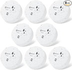 Geevon 8 Pack Water Leak Detectors, 100dB Water Sensor Alarms Flood Detector for Basements, Bathrooms, Laundry Rooms, Kitchens, Garages, and Attics, Water Alarms Battery-Operated (Battery Included)