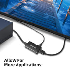 Kirzi Female RCA to HDMI Out Cable Converter Adapter with HDMI and RCA Cables, CVBS Composite AV to HDMI Converter
