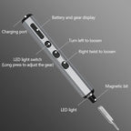 Mini Electric Screwdriver 3.7V Precision Screwdriver Set Cordless Screwdriver Rechargeable Magnetic Drill Tool Kit for Electronics, Computer, Mobile Phone, Laptop, Camera (Cube set silver [68-in-1])