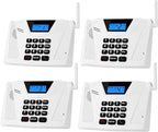 SANZUCO Intercoms Wireless for Home Upgraded, Hands Free Intercom 5300ft, Real-Time Two Way Intercoms for Home with Group Call, Full Duplex Wireless Intercom System for Business Office(4 Pack)