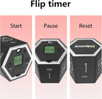 Timer,kitchen timers,magnetic digital visual pomodoro cube countdown timer,1,5,10,25,30,60 min desk productivity flip timers for classroom cooking baking fitness study,easy for seniors & kids