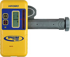 Spectra Precision HR320 Laser Receiver with Rod Clamp – Dual LCD, 2-In Capture Height, IP67 Drop Resistant, 70-Hour Runtime – 100 DB speaker