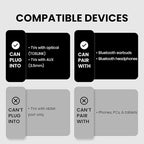 Avantree Oasis Plus 2 Bluetooth 5.3 Transmitter for TV w/Optical or AUX Output, Wireless Adapter for Headphones/Speaker, aptX-Adaptive, Remote Volume Control, Soundbar Passthrough
