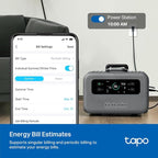 TP-Link 𝗧𝗮𝗽𝗼 Smart Plug Wi-Fi Mini, Energy Monitoring, Compatible with Alexa & Google Home & Samsung SmartThings, Timer, 15A/1800W Max, ETL Certified, 2.4G Wi-Fi Only, Tapo P115(4-Pack)
