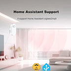 Haozee Smart Motion Sensor, Zigbee PIR Motion Sensor with Illumination, High Sensitivity, Real-time Detection, Zigbee Hub Required, Supports Home Assistant, Zigbee2MQTT