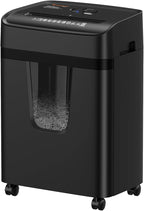 Bonsaii 12 Sheet Paper Shredder for Home Office, Heavy Duty Cross Cut Shredder with 5.5 Gal Pullout Bin, Home Shredder for CDs/Credit Card/Document/Mail, P-4 Security Level