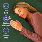 RV Short Queen Sheet Set 60 X 75 - 4 Piece RV Short Queen Bed Sheets - Soft, Breathable & Cooling - Designed for Bunks, Trailers & Campers - Fits 8” to 12" Mattress - Luxury Bedding - Emerald Green