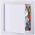 Suteck Plastic Access Panel for Drywall Ceiling 8 x 8 Inch Reinforced Plumbing Wall Access Doors Removable Hinged White