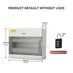 Mollom 12 Way Power Distribution Box with Bus Bars and Din Rail for Miniature Circuit Breaker MCB, Waterproof IP66.Padlock Available for Indoor and Outdoor Use
