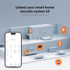 LWOHSI Alarm Systems with 4.3" Large Fulltouch Screen,4G SMS/Tuya APP Alert,Wireless Home Security Alarm Kits,Door Alarm Sensors,120db Siren,Remote,Work with Alexa and Google for Villa,Apartment