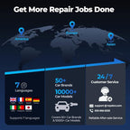 TOPDON AL500B OBD2 Scanner Battery Tester 2 in 1 Code Reader, Full OBDII Diagnosis, 12V Battery Tests & 12V/24V Cranking Tests, Charging Tests, Scan Tool, Car Diagnostic Tool for All OBDII Cars