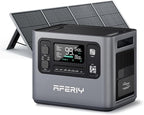 AFERIY P280 2800W Portable Power Station with 200W Solar Panel, UPS 2048Wh LiFePO4 Battery,Expandable to 10kWh,1800W AC Charging Less 38 mins,Solar Generator for Home Use,Power Outages,Camping,and RVs