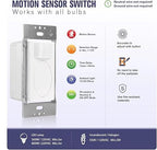 PIR Motion Sensor Light Switch,Occupancy Sensor Switch | 5Amp | Sigle-Pole | No Neutral Required, Operable Without Ground Wire,PC Fireproof,UL Listed
