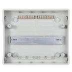 Mollom 12 Way Power Distribution Box with Bus Bars and Din Rail for Miniature Circuit Breaker MCB, Waterproof IP66.Padlock Available for Indoor and Outdoor Use