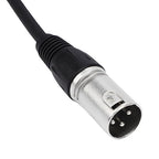 Estink XLR Splitter Cable 3 Pin Male to 3 Female Y Splitter with Zinc Alloy Connectors for Balanced Audio Signal in Studio Live Performance 2ft