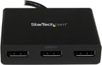 StarTech.com 3-Port DisplayPort 1.2 Splitter, DisplayPort to 3x DP Multi-Monitor Adapter, Dual 4K 30Hz and 1080p 60Hz Computer MST Hub, Windows Only (MSTDP123DP)