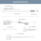V4light 12'' Aluminum Under Cabinet LED Lights, 6-Pack Ultra-Slim Bars, Plug-in & Wired Touch Dimmer, Adjustable 2700K-6500K Color Temp, Seamless Linkable, Easy Install for Kitchen/Closet/Shelf