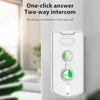 Swokely Rechargeable Wireless Intercom Unit, 2-Way Talking, 500 Meter Talking Distance, Power Saving, IP54 Water Resistance Rating, 2 Pcs, Suitable for Home, Office (White)