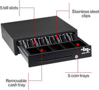 EOM-POS Hardware Bundle for Square - Cash Drawer and Thermal Receipt Printer,[Compatible with Square Stand and Square Register]