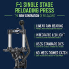 Frankford Arsenal F-1 Single Stage Press and Reloading Accessories with Powder Measure, Hand Primer, for Reloading, Seating, and Gunsmithing