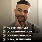 Beard Club Premium Shaving Gel for Men – Hydrating Mens Shave Cream for Sensitive Skin – Cedar Scent Precise Line Ups & Smooth Shaving – Clear Shave Gel for Men – Cooling Sensation – Sativa Seed 8oz