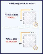 Filter King 38.5x63.5x1 Air Filter | 4-PACK | MERV 8 HVAC Pleated A/C Furnace Filters | MADE IN USA | Actual Size: 38.5 x 63.5 x .75"