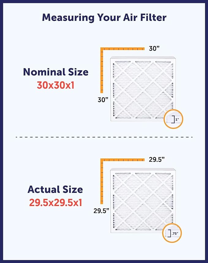 Filter King 38x44.5x1 Air Filter | 4-PACK | MERV 8 HVAC Pleated A/C Furnace Filters | MADE IN USA | Actual Size: 38 x 44.5 x .75"