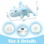 Dragon Night Light, Cute Baby Dragon Gifts, Soft Silicone Lamp with 3 Level Warm Light and RGB Changing,Soft Silicone Kids Nursery Nightlight LED Touch Light, Kids Bedroom Decor as Xmas Birthday Gifts
