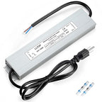 LLTOP LED Driver 150 Watts 100-264V AC to 24V DC 6.25A Power Supply Waterproof Low Voltage Transformer Ultra Thin Converter for Indoor Outdoor LED Lights