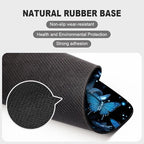 Blue Crystal Square Mouse pad, Texture, Waterproof, Anti Slip Rubber Base, Computer Mouse pad, Laptop Mouse pad