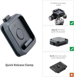 PGYTECH Quick Release Plate Clamp, with 1/4" and 3/8" Threaded Holes, Arca Swiss Interface, Suitable for Photo Cameras, Tripods, Gimbals