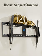 Mounting Dream TV Wall Mount for 42-86" TVs, Tilting TVs Mount with Level Adjustment Fits 16", 18", 24" Studs Easy for Centering, Wall Mount TV Bracket Max VESA 800x400mm, 120 LBS Loading, MD2263-XLK