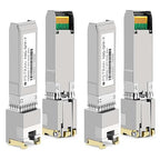 OPSTRAN 10GBASE-T SFP+ to RJ45 Copper Transceiver Module Compatible with Dell SFP-10G-T Dell Force10 GP-10GSFP-T 10G SFP+ 30m Cat6a/7 4 Pack