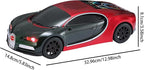 WSTER Luxury Sports Car Model Bluetooth Speaker with HD Sound, TWS Stereo Pairing, Display Screen, Built-in Microphone, Unique Bluetooth Car Speaker for Home, Party, Outdoor & Beach (Red)