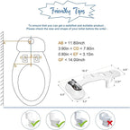 APURE BIDET A121 - Hot and Cold Water Bidet Attachment for Toilet Seat - Dual nozzle - Rear and Feminine Wash- Selfcleaning- Adjustable Water Pressure Non-Electric Bidet Toilet Seat Attachment