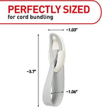 Command Cord Bundlers, Damage-Free Hanging Cord Organizer, No Tools Cord Bundler for Hanging Electrical Cables of Christmas Decorations, 6 Gray Cord Bundlers and 12 Command Strips | Cord Organizer, No Tools, Cord Bundler, 12