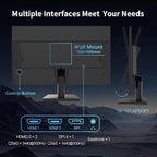 KTC 27 Inch QHD(2560 * 1440) 100Hz Computer Monitor - IPS Panel, Anti-Blue Light Screen, 100% High Color Gamut, 123% sRGB, Support FreeSync and GSync, PC Monitor for Casual Gaming and Working