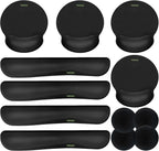 Ergonomic Mouse Pad with Wrist Rest Premium Memory Foam Keyboard and Mouse Wrist Rest Pads Set- for Comfortable Typing &Wrist Pain Relief (Pack of 4)