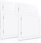 Morvat Access Panel 14x14 Inch for Drywall & Ceiling with Door, Heavy-Duty Durable ABS Plastic & Easy Install Access Box, Wall Hole Cover Plate for Plumbing & Electrical Cables & Wiring, White, 4 Pack