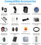 TOPENS A8132 Dual Swing Gate Opener Heavy Duty Automatic Gate Motor for Double Swing Gates Up to 18ft per Arm, Electric Driveway Gate Operator AC Powered with Remote Control Kit Solar Compatible